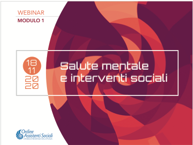 Salute mentale e interventi sociali – Mod. 1