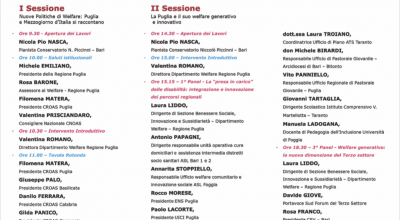 NUOVE POLITICHE DI WELFARE IN PUGLIA E NEL MEZZOGIORNO D’ITALIA. IL RUOLO STRATEGICO DEL SERVIZIO SOCIALE
