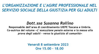 COMUNICAZIONE RELATIVA AL CONCORSO PER 413 ASSISTENTI SOCIALI DEL MINISTERO DELLA GIUSTIZIA 
