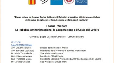 Seminario organizzato dalla Città di Andria