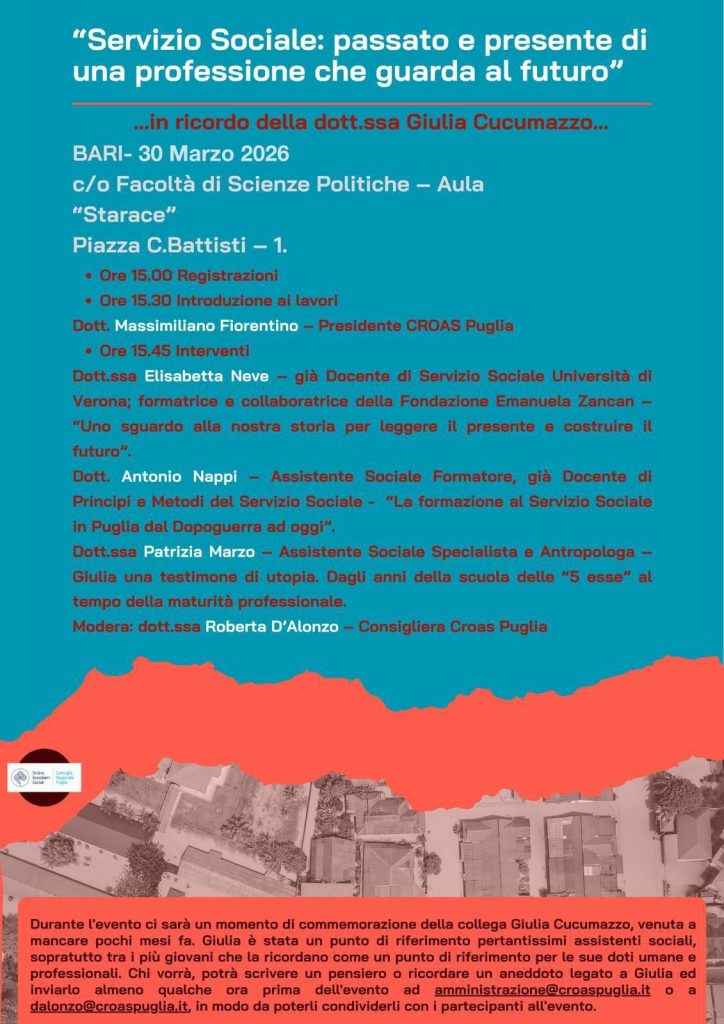 📚EVENTO FORMATIVO IN MEMORIA DI GIULIA CUCUMAZZO
